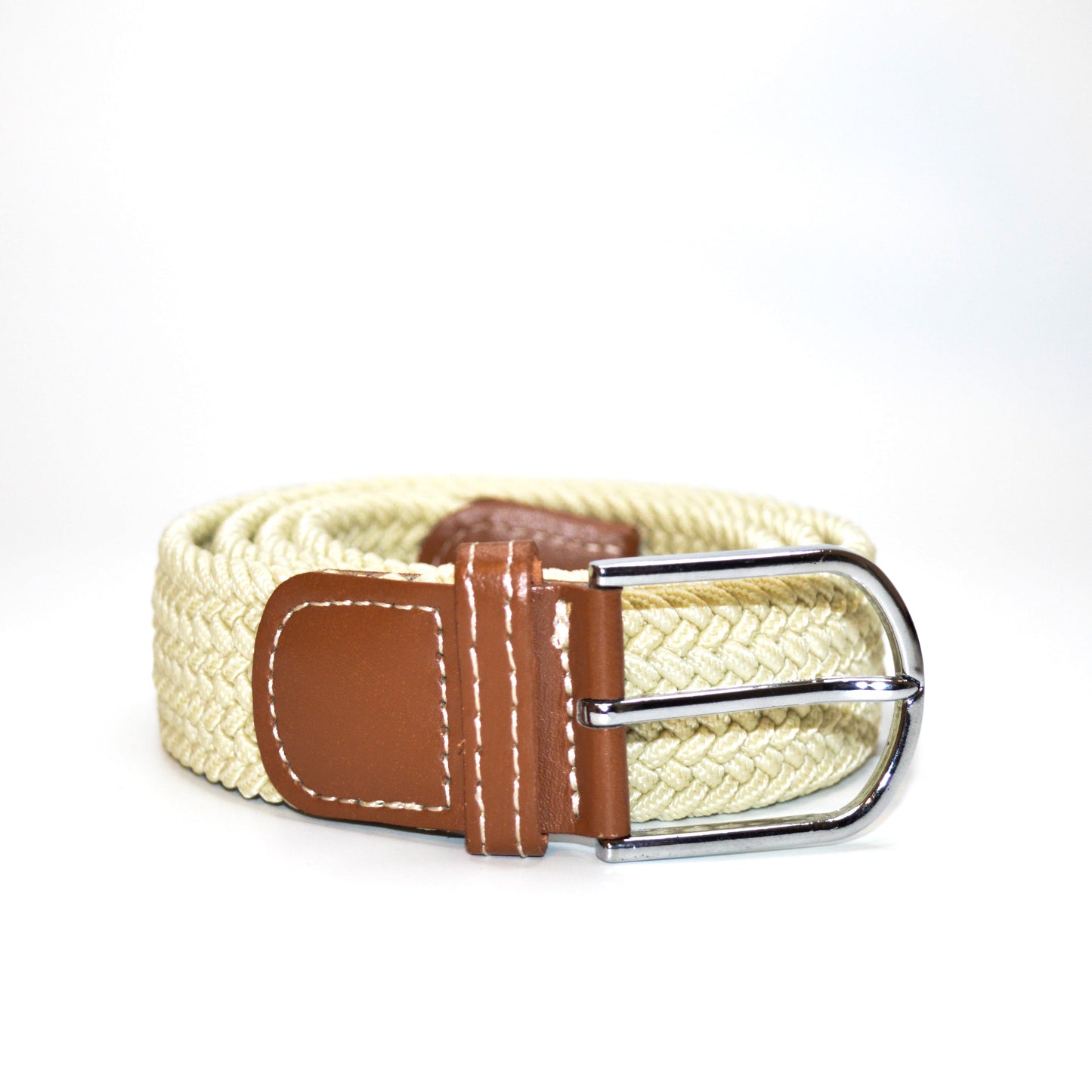 Flätat Bälte - Beige