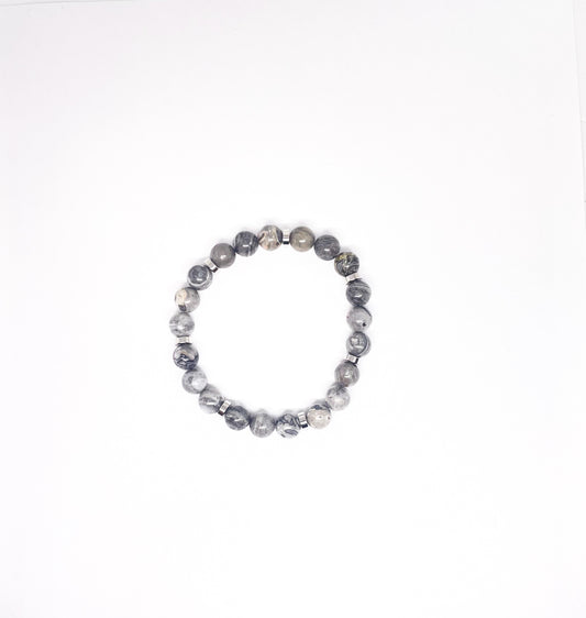 Sten - Armband | Ljus Grå