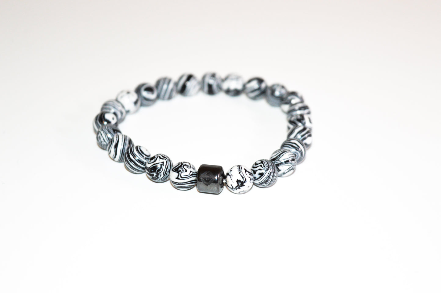 Marmor-Armband | Zebra