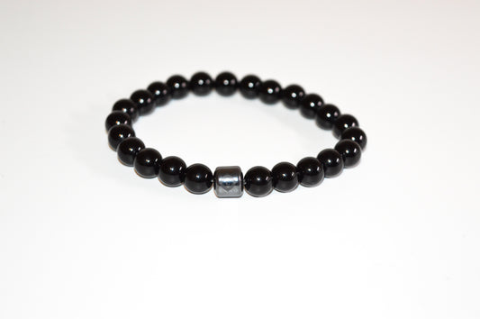 Marmor-Armband | Obsidian